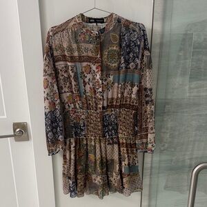 Zara Multicolor Bohemian Dress